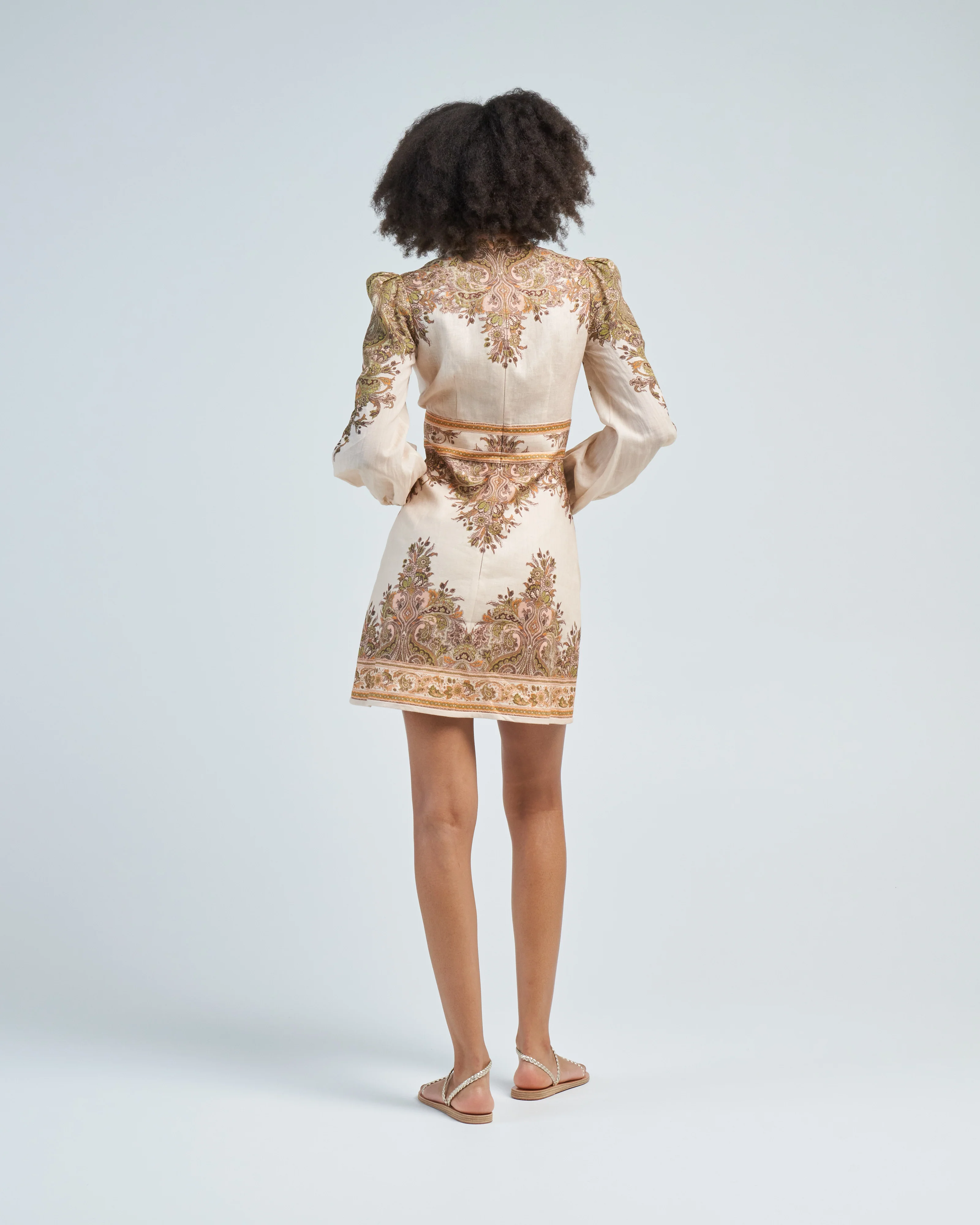 natura buttoned mini dress - Image 5