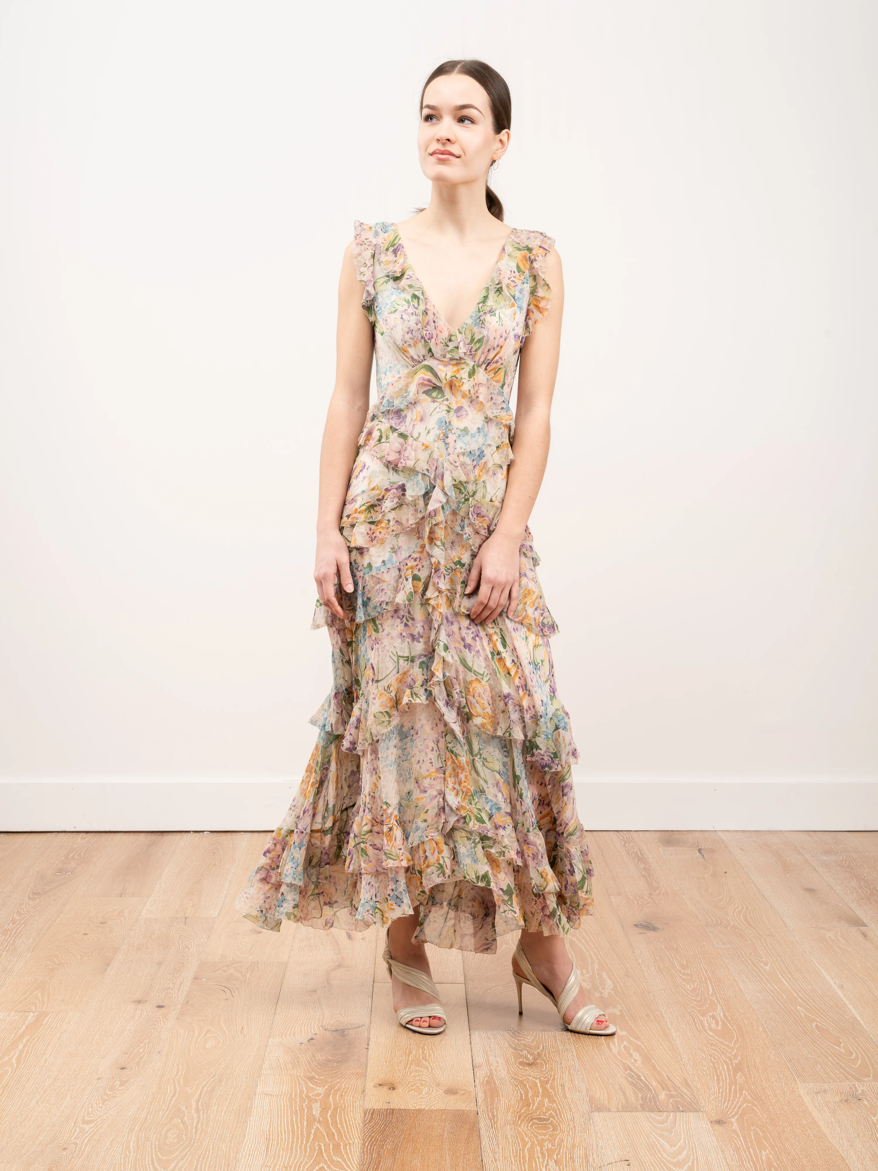 ninety-six flutter dress - tulip floral - Image 2