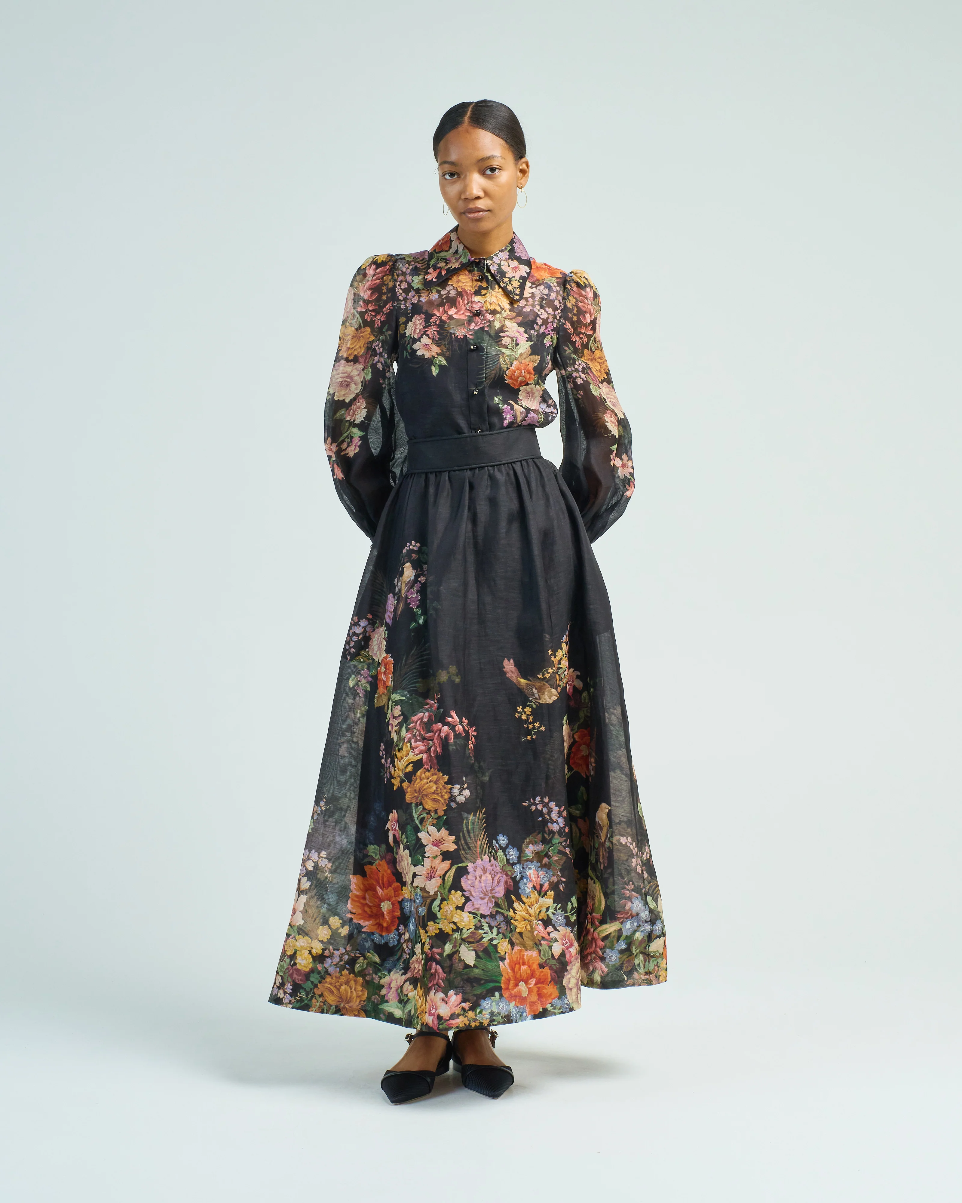 pavilion tie neck blouse - Image 2