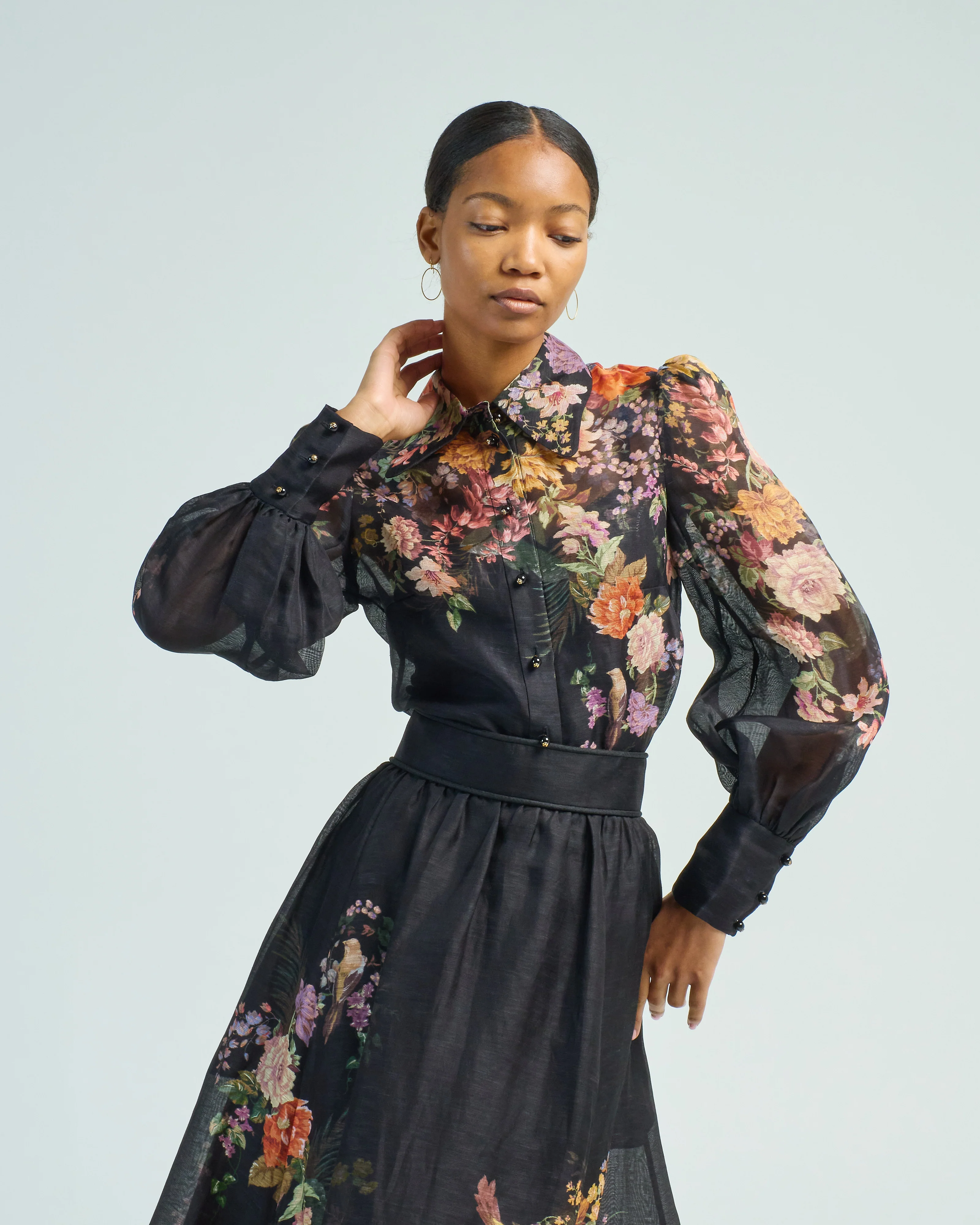 pavilion tie neck blouse - Image 3