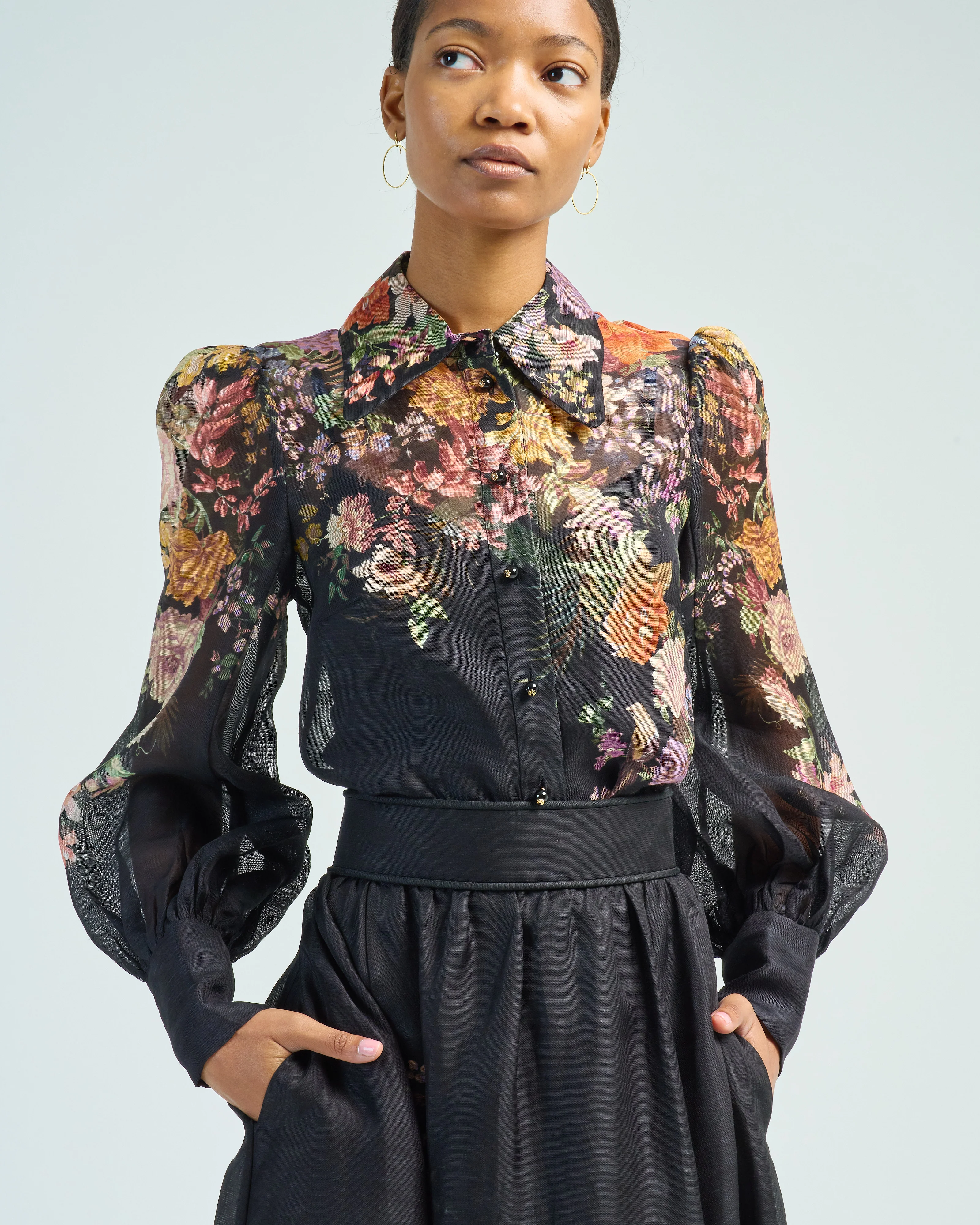 pavilion tie neck blouse - Image 5