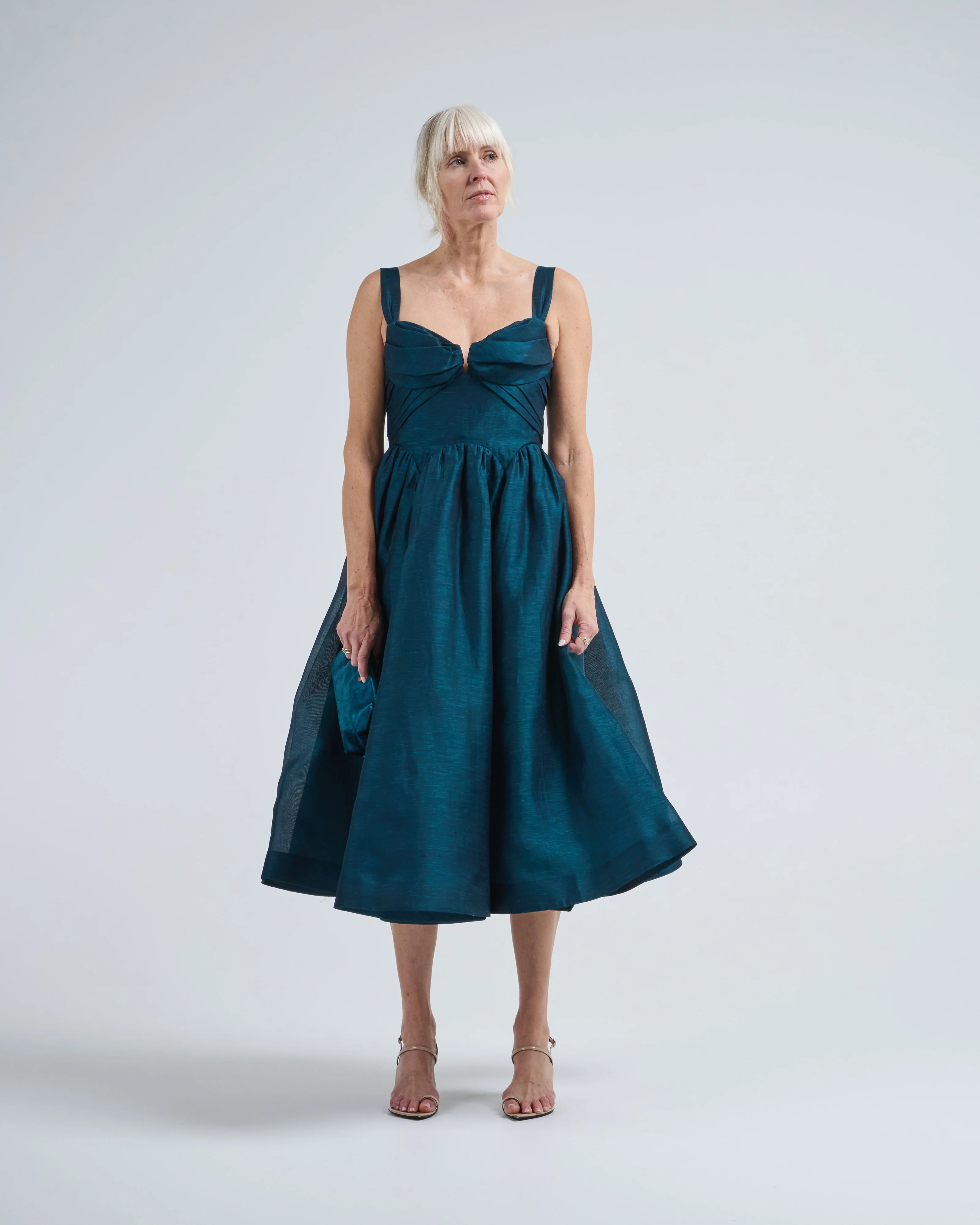 rebellion drape midi dress - Image 3