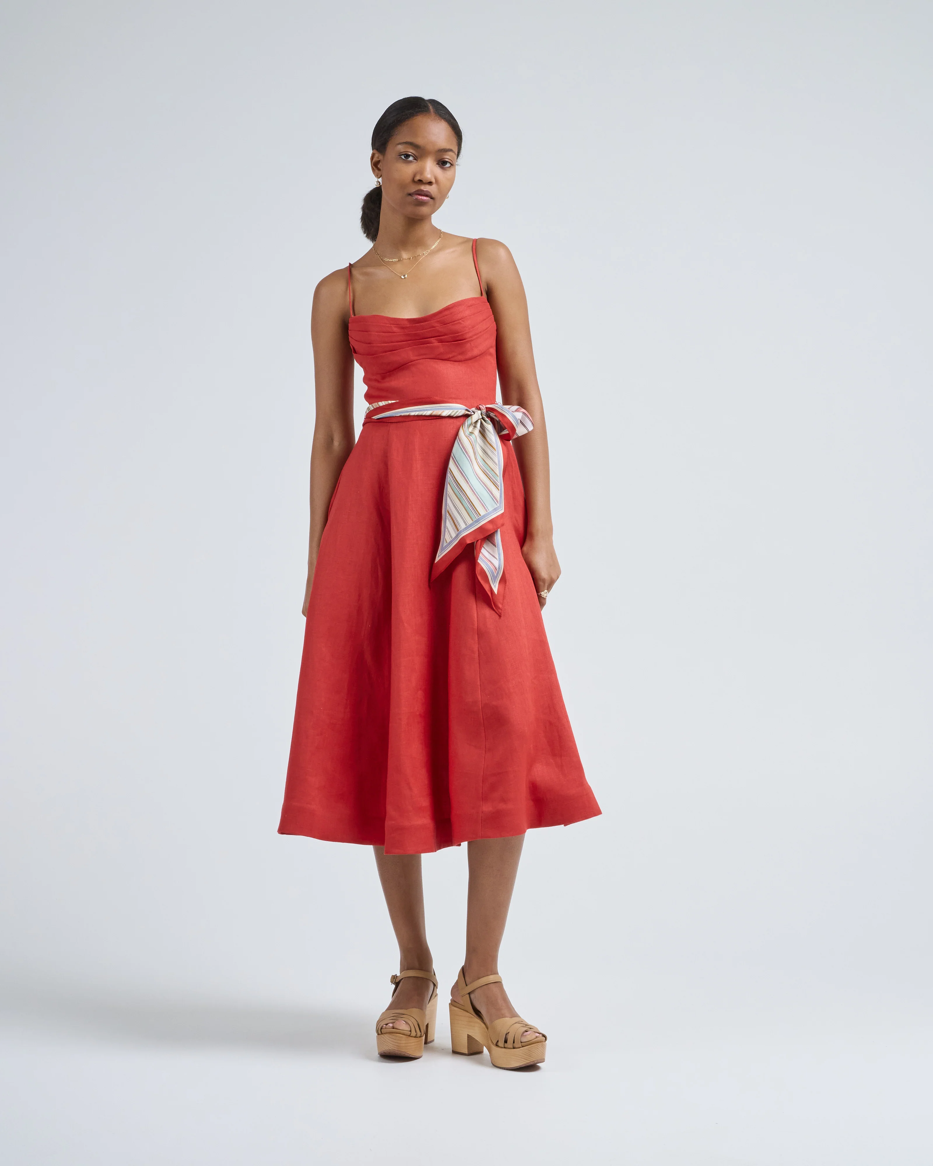 rebellion tuck midi dress - Image 3
