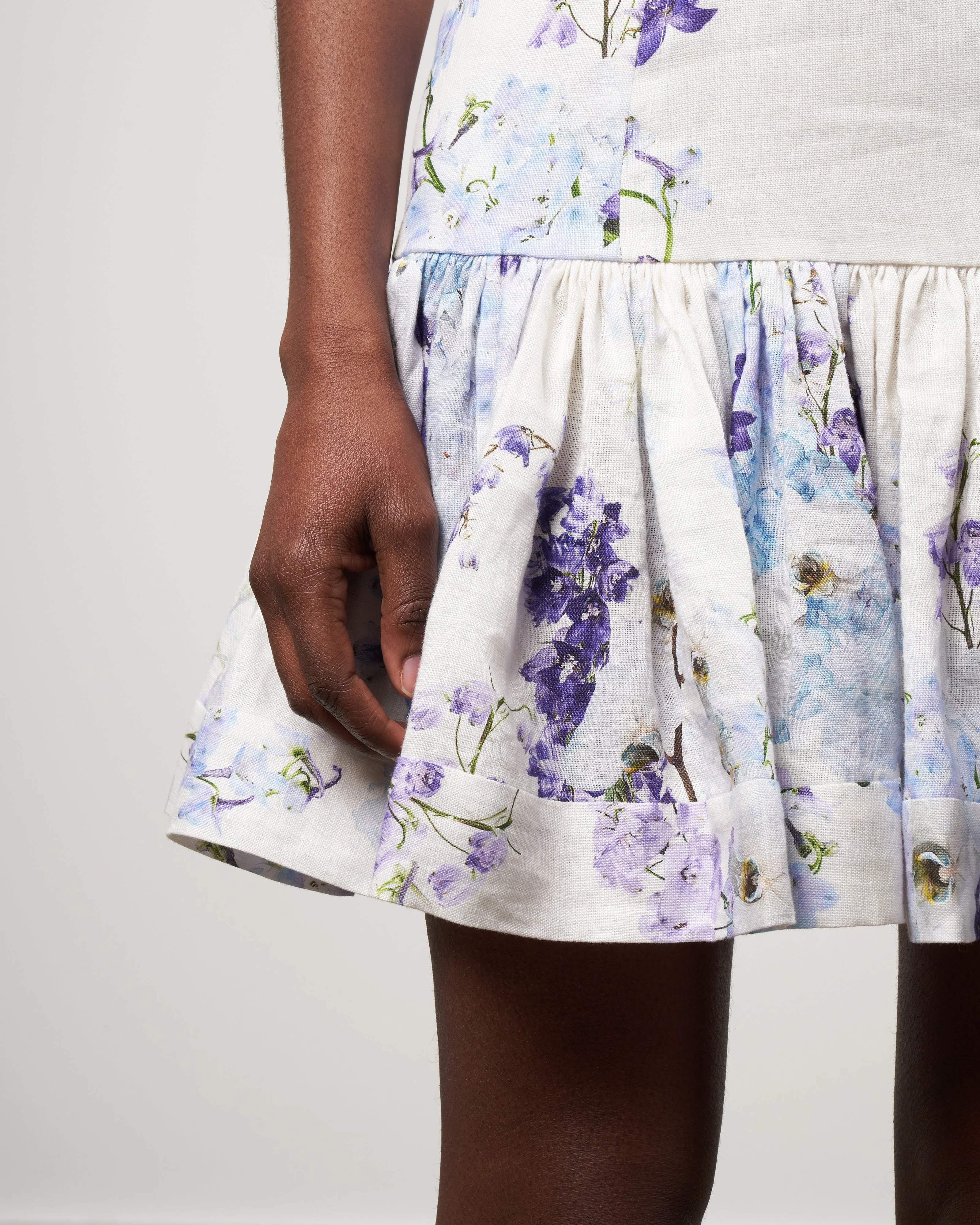 rhythmic flounce short dress - midnight garden - Image 4