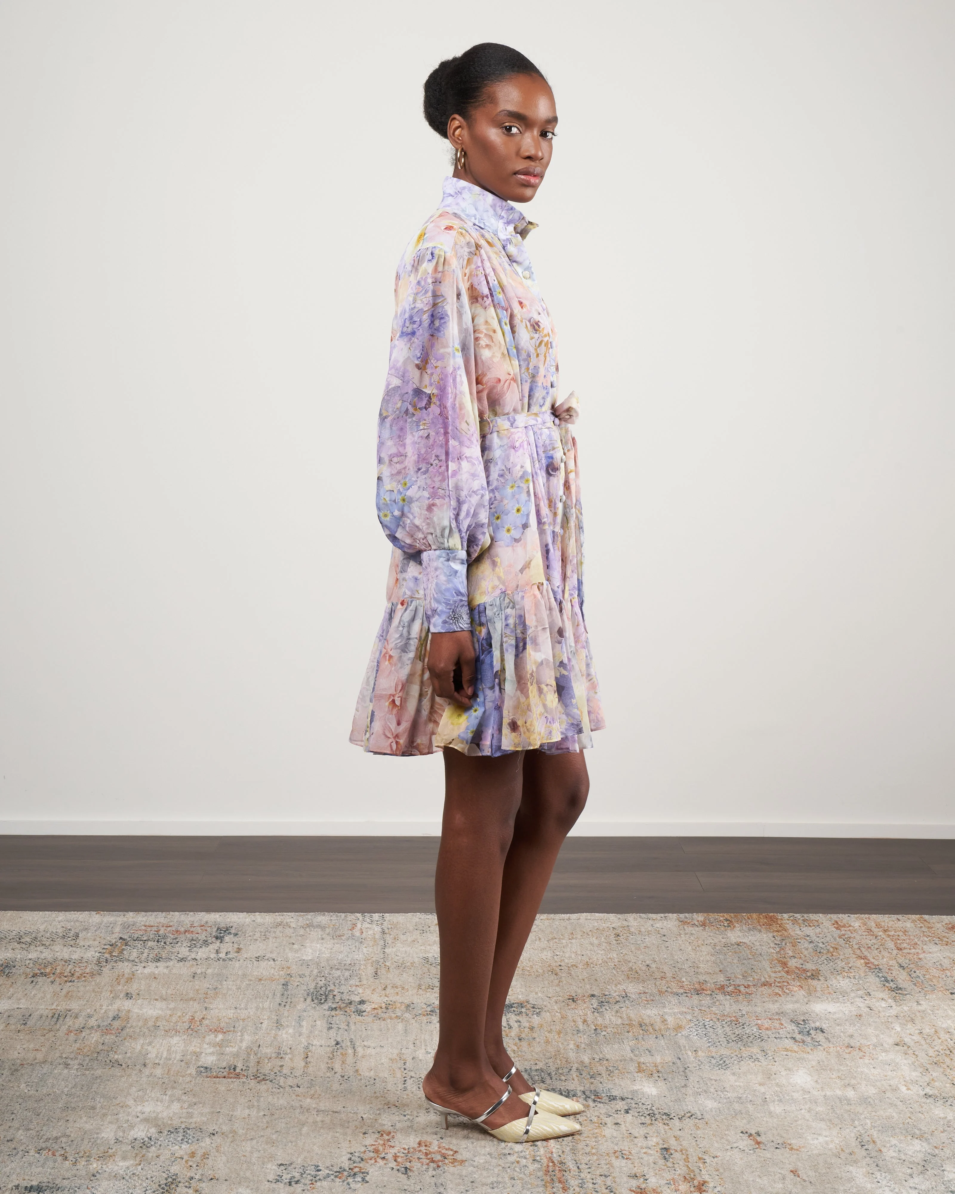 rhythmic lantern mini dress - citrus garden - Image 2