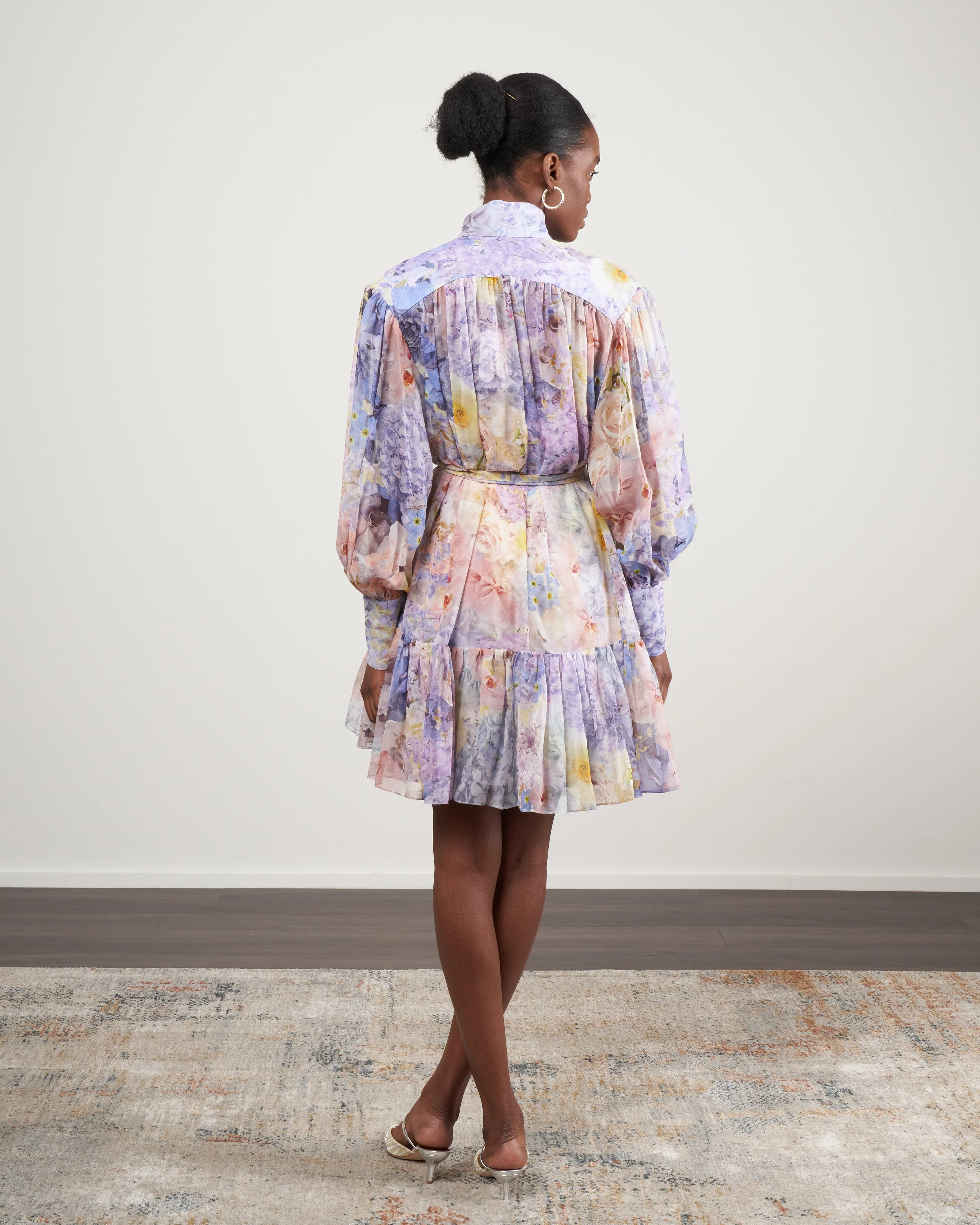 rhythmic lantern mini dress - citrus garden - Image 3