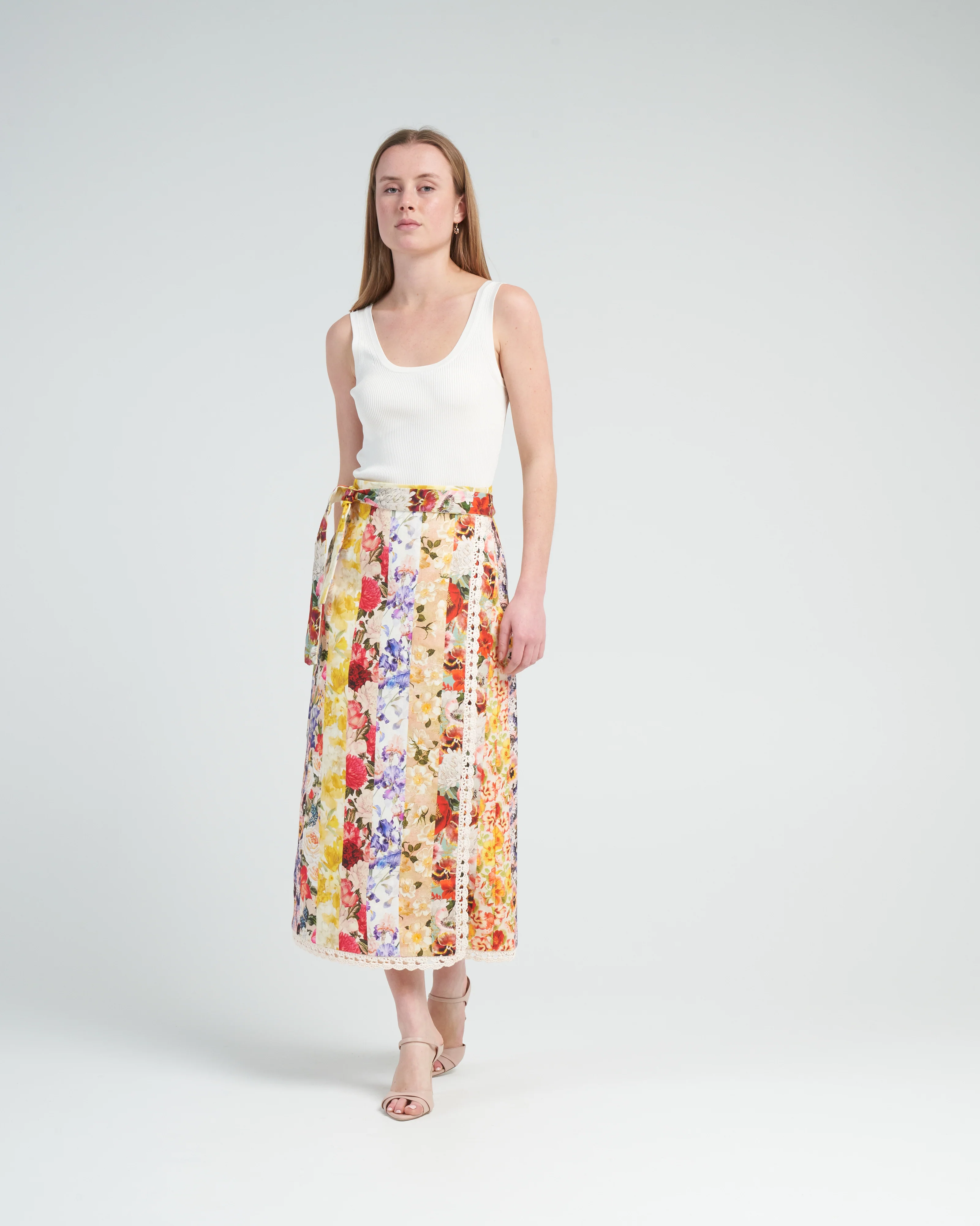 rib scoop neck tank - parchment - Image 2