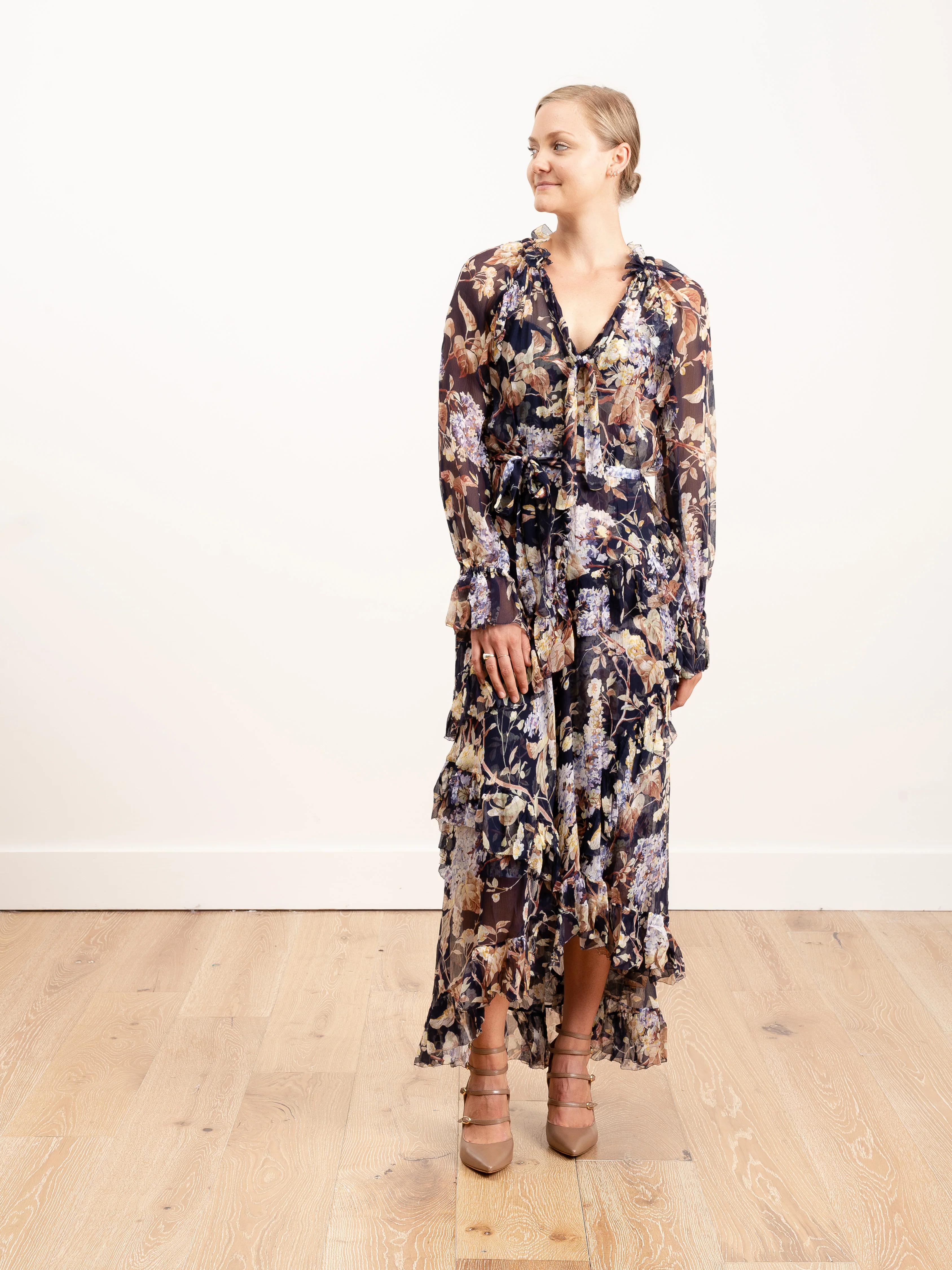 sabotage ruffle midi dress - Image 2