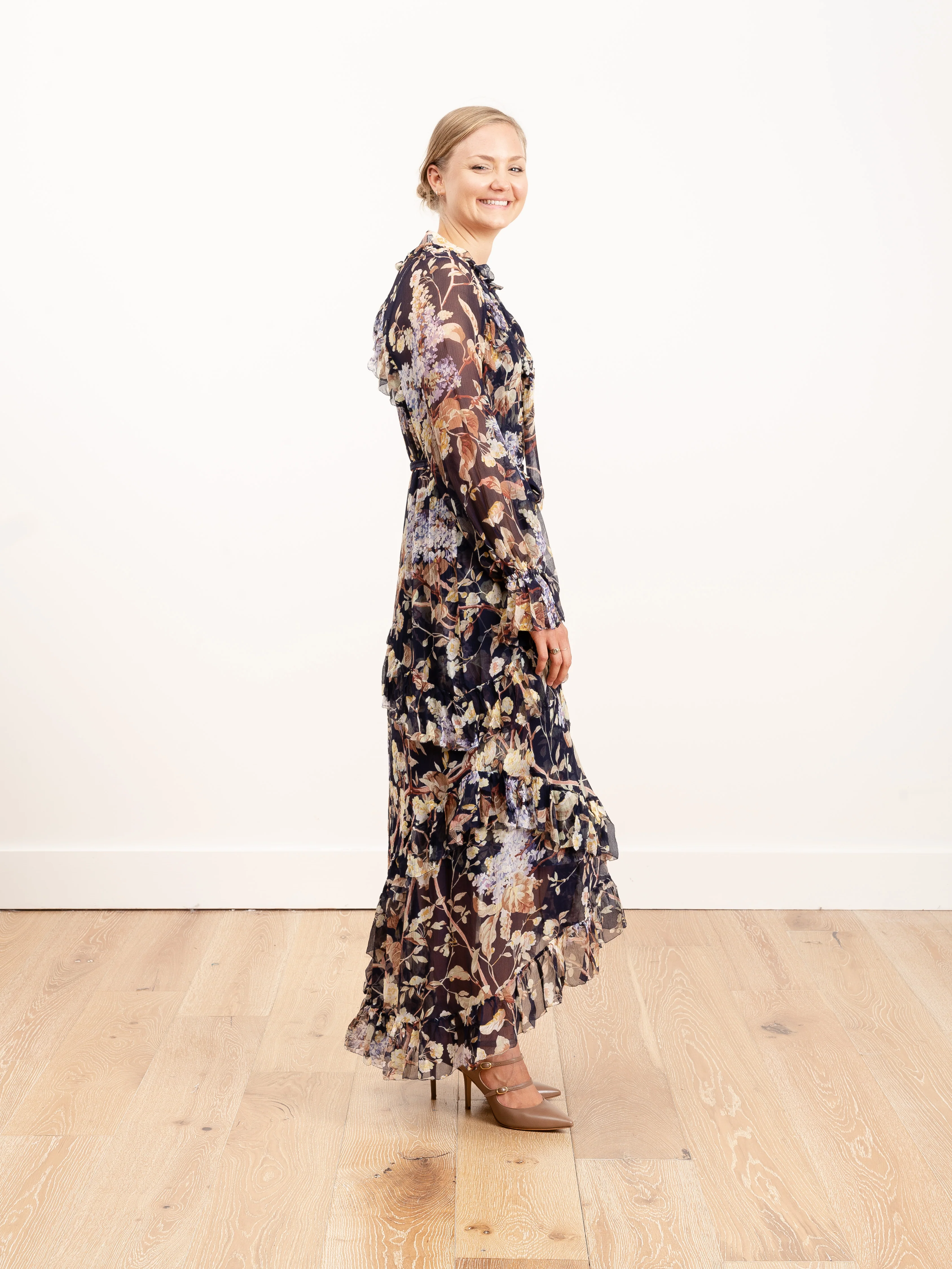 sabotage ruffle midi dress - Image 3