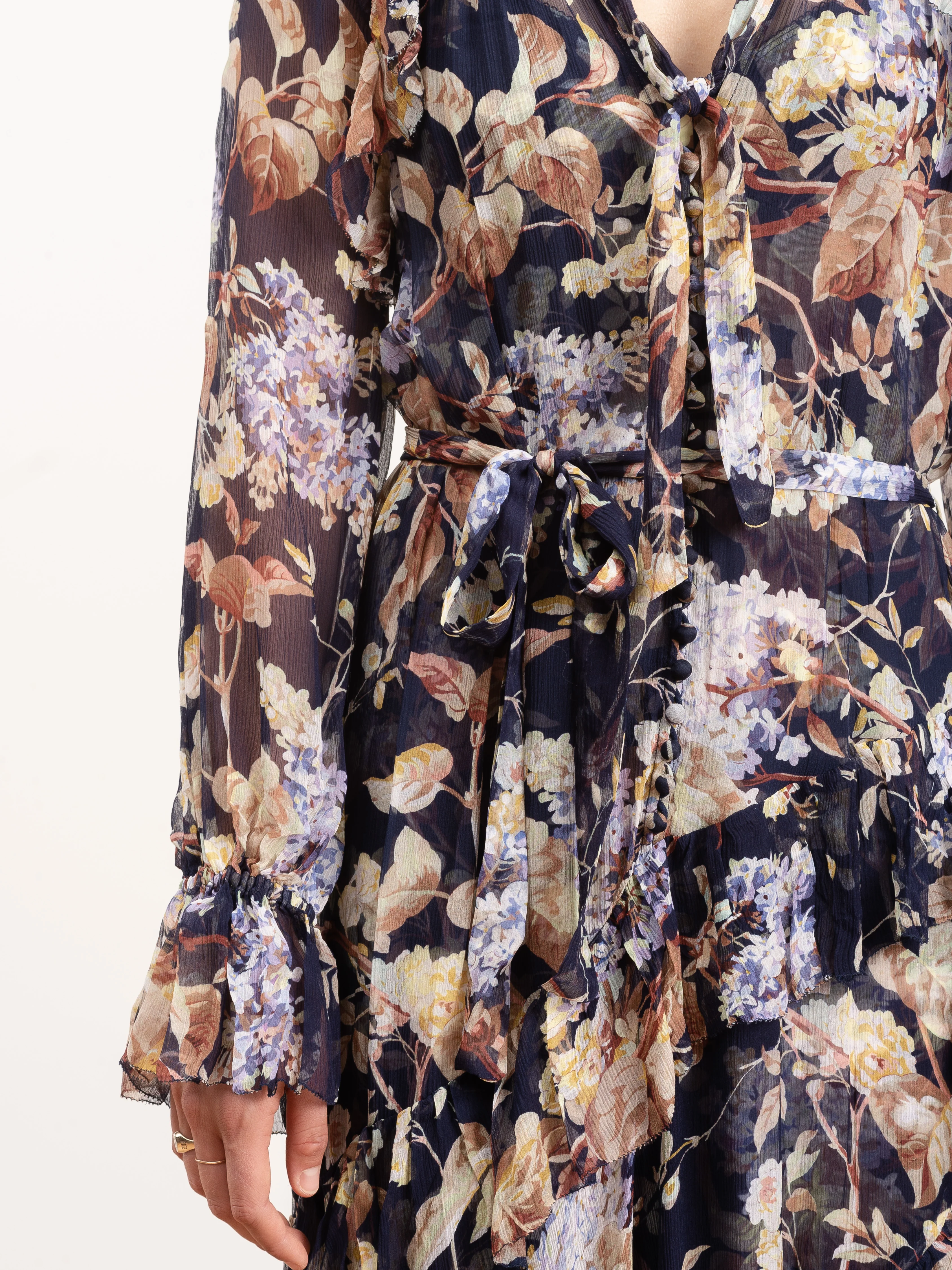 sabotage ruffle midi dress - Image 4