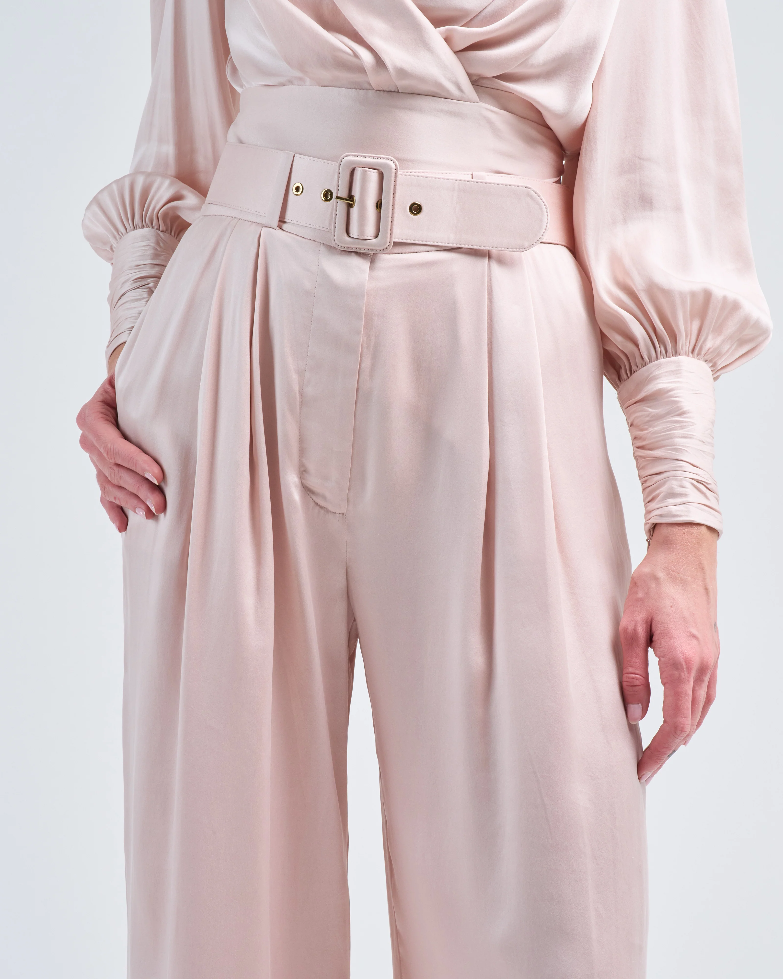silk tuck pant - Image 2