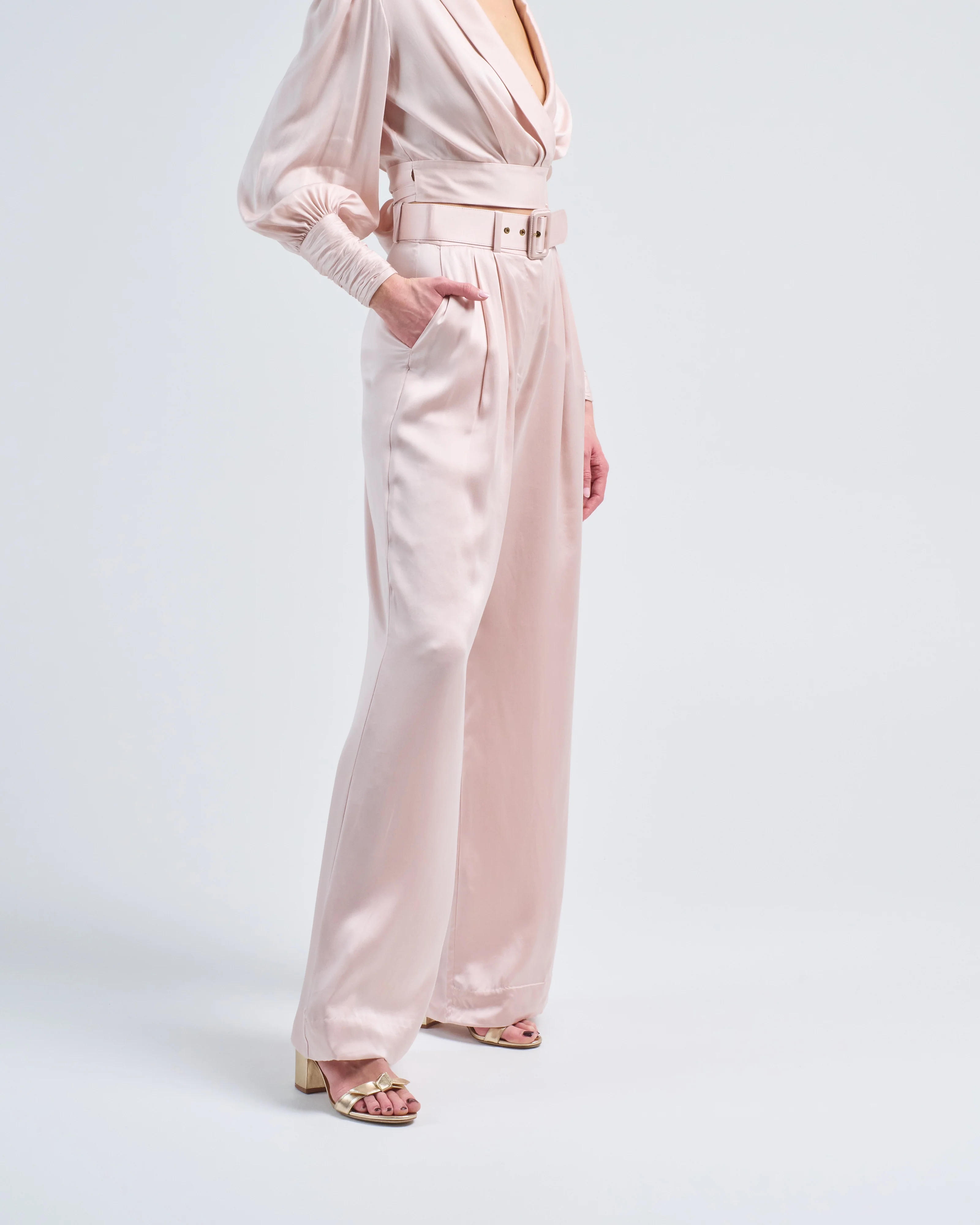 silk tuck pant - Image 4