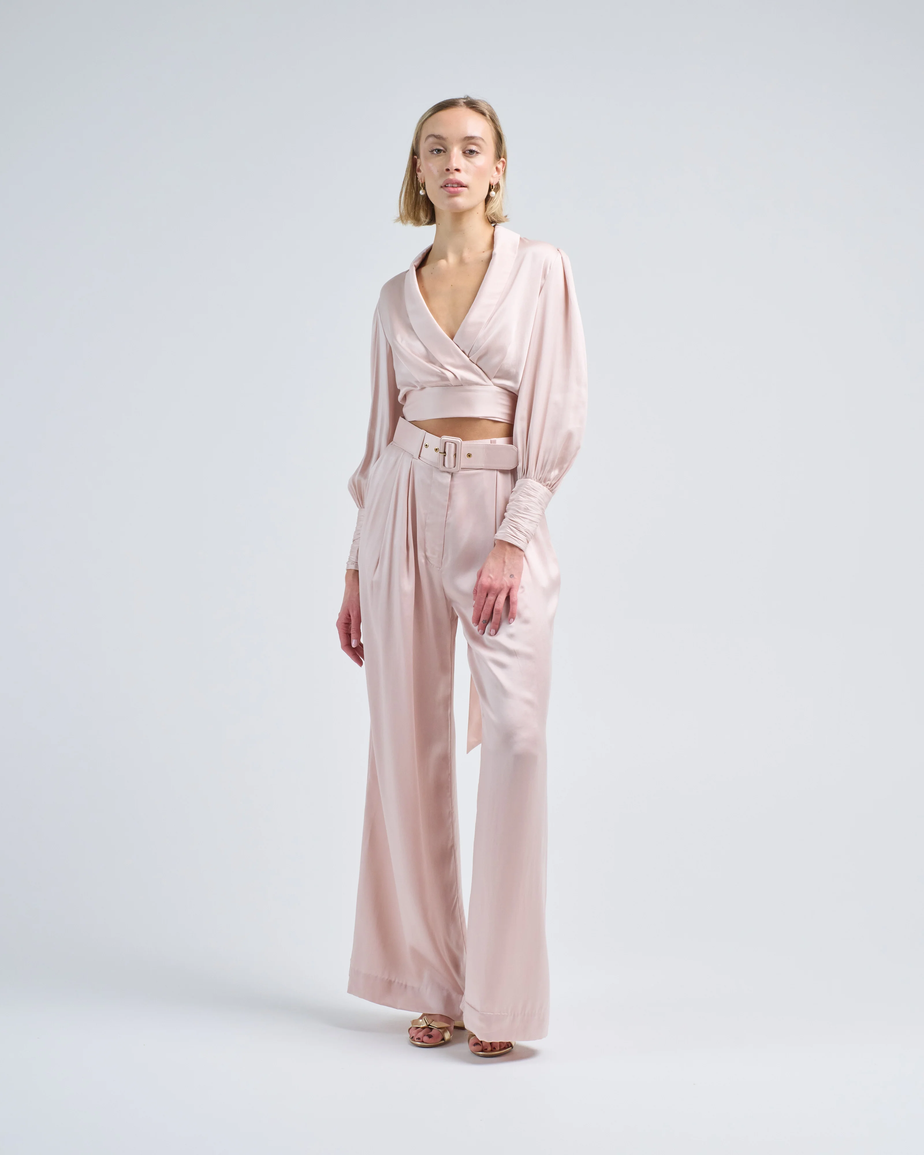 silk wrap top - Image 2