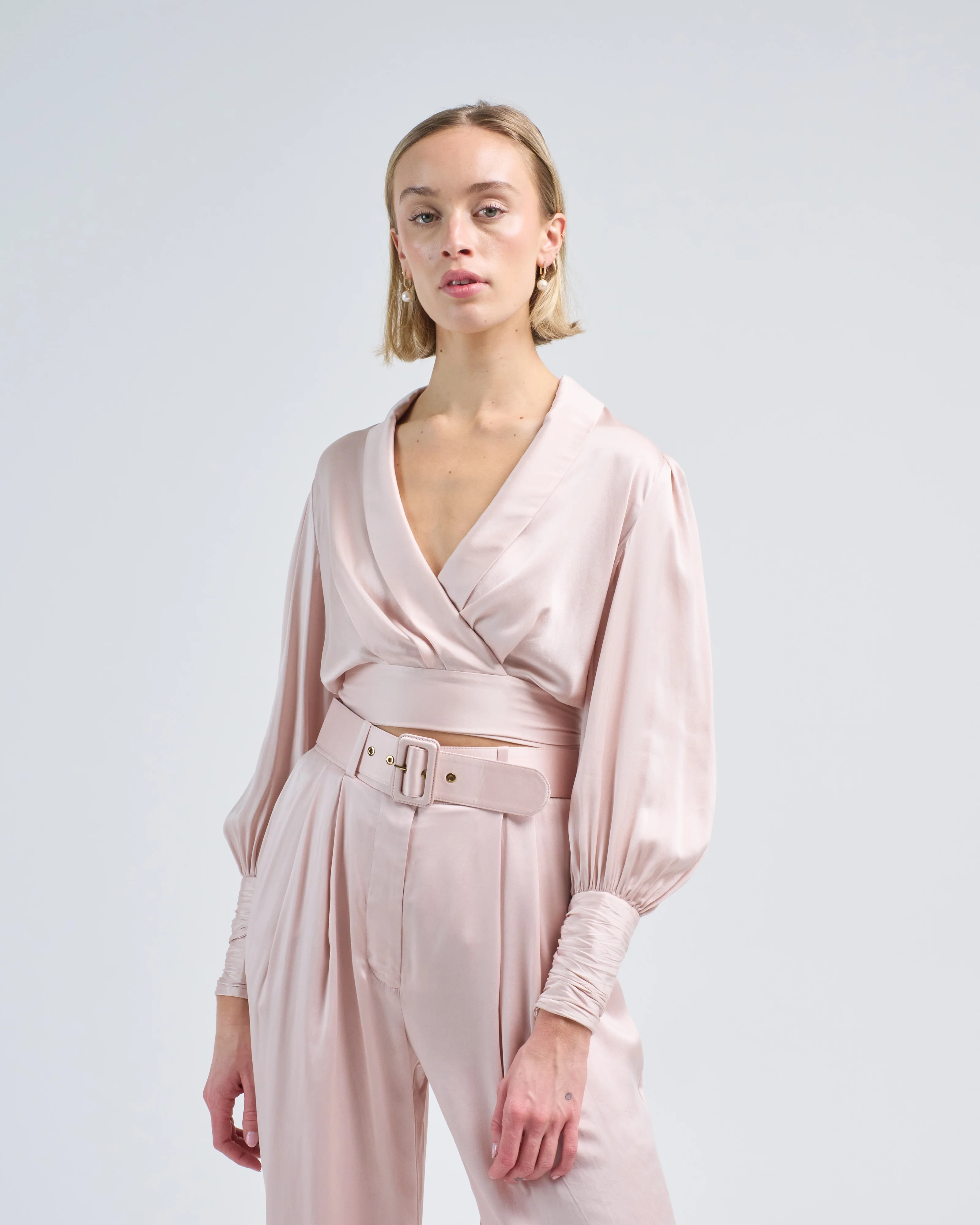 silk wrap top - Image 3
