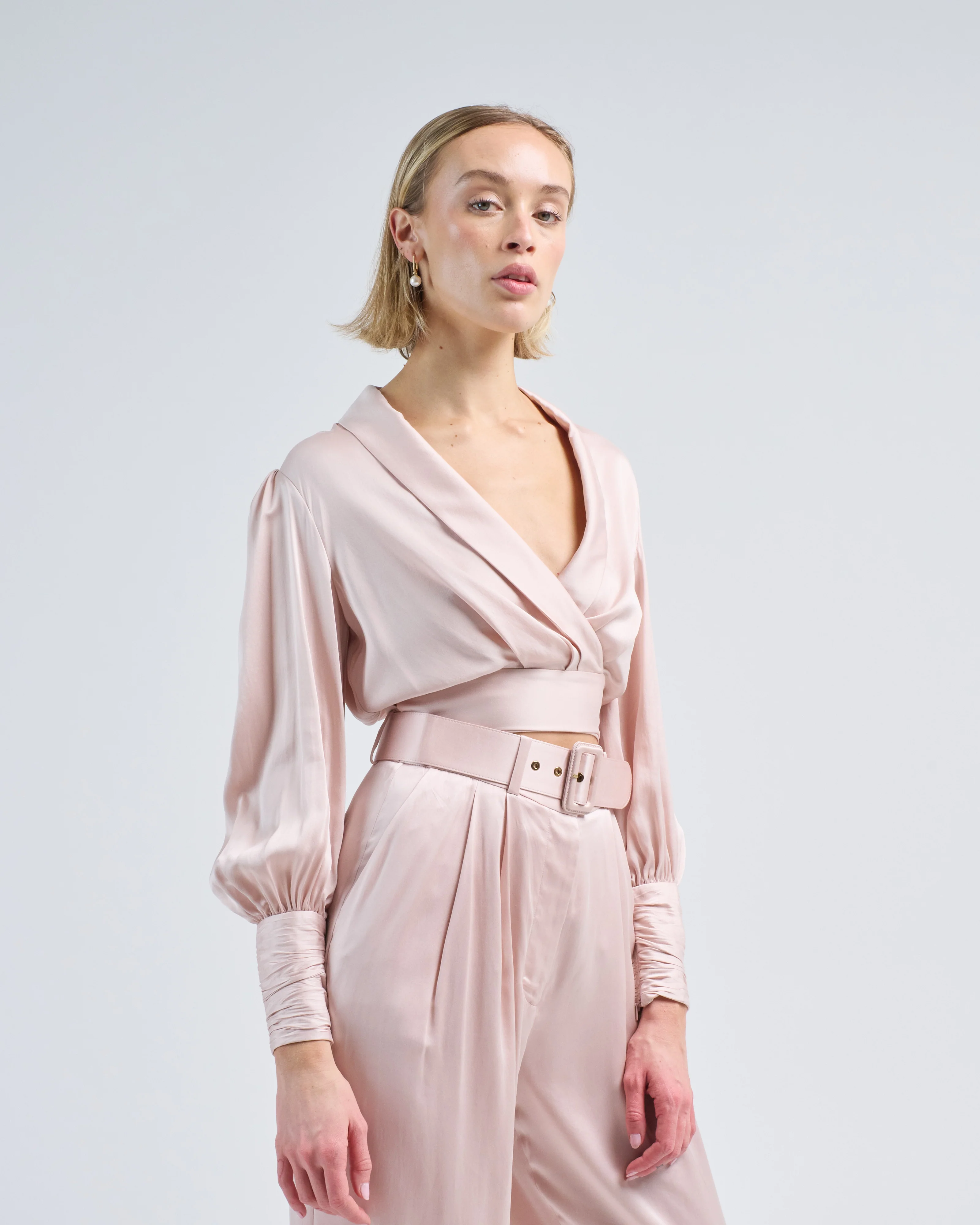 silk wrap top - Image 4