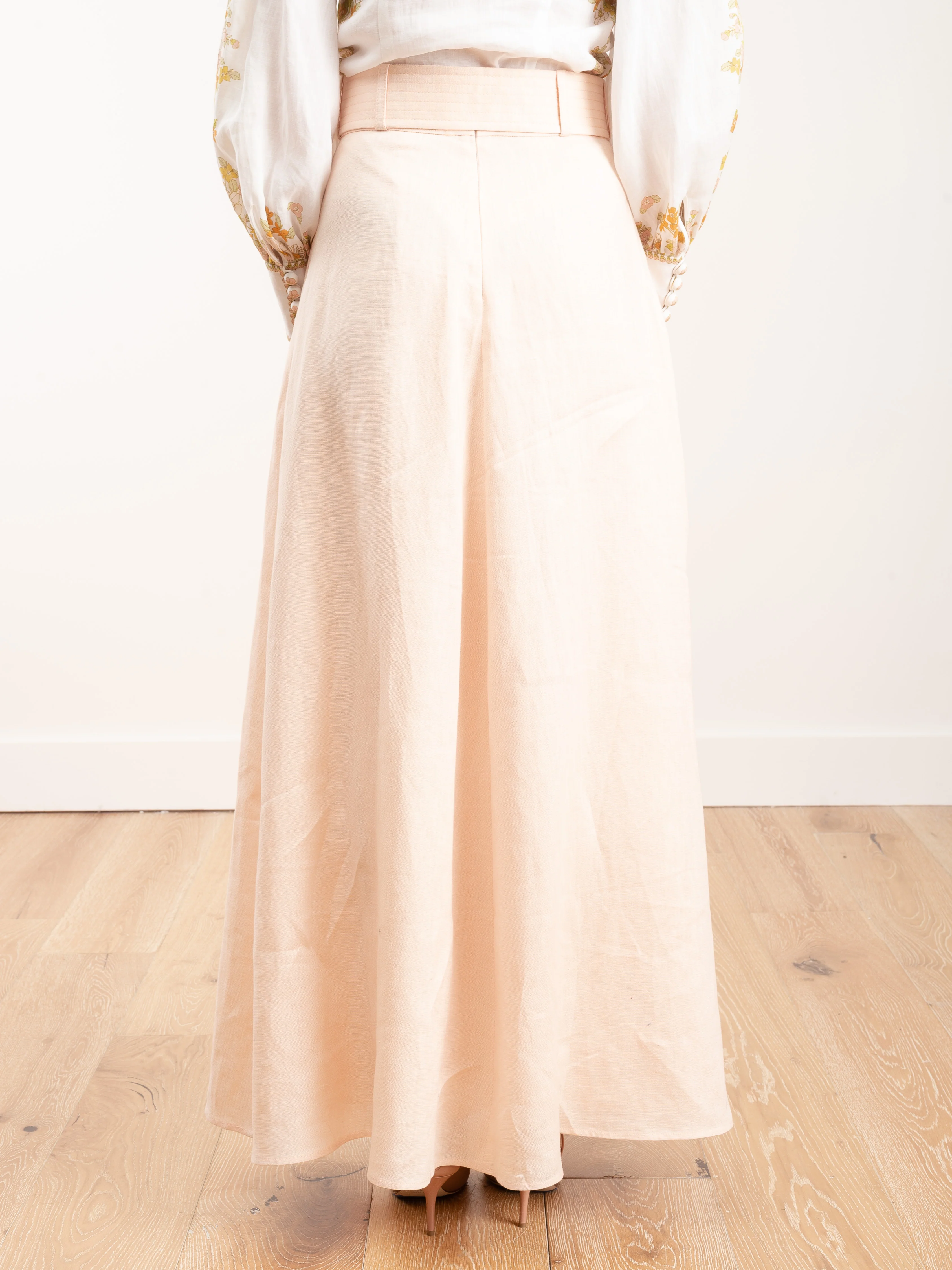super eight linen skirt - shell - Image 4