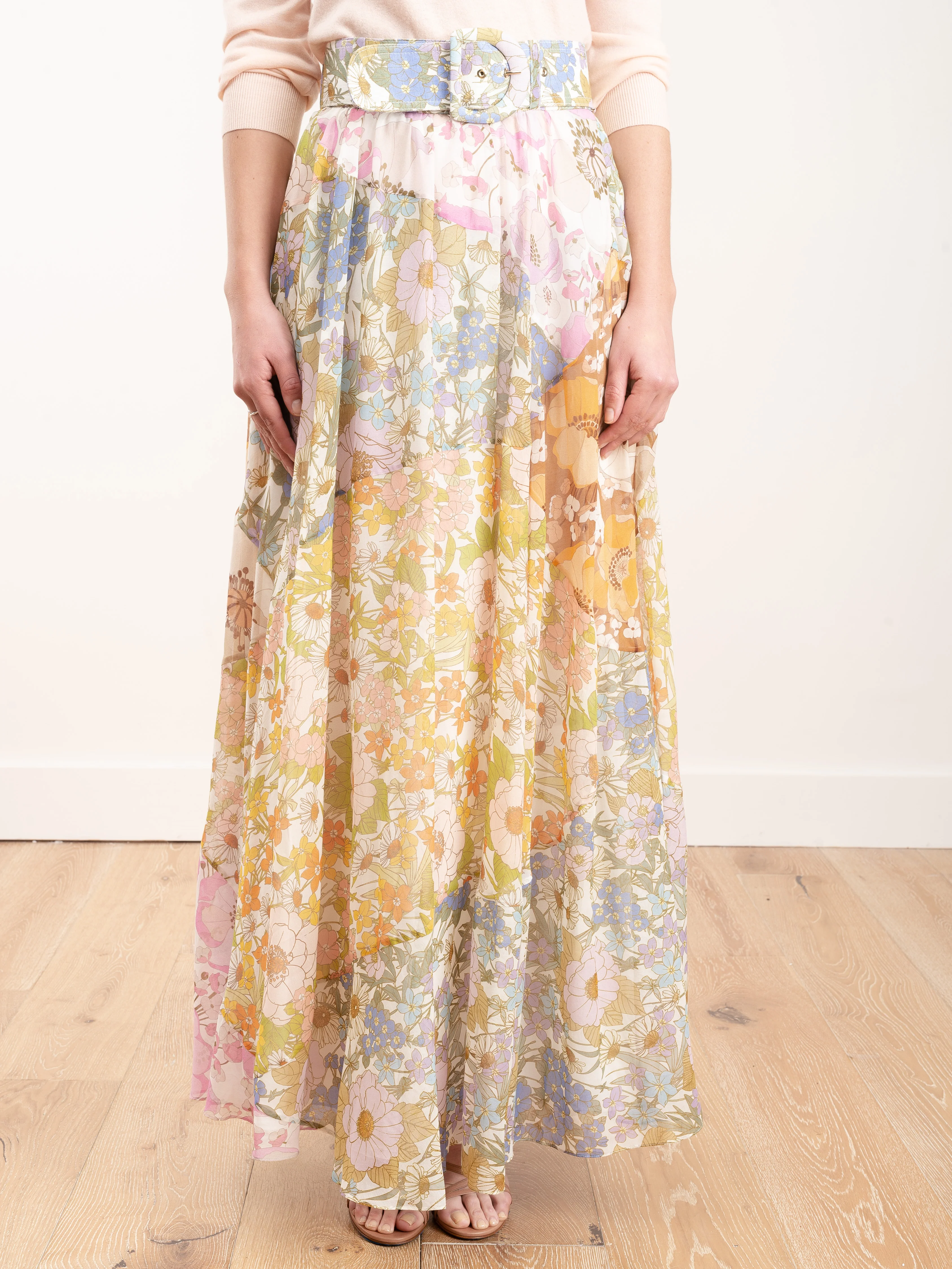 super eight maxi skirt - mixed floral - Image 2