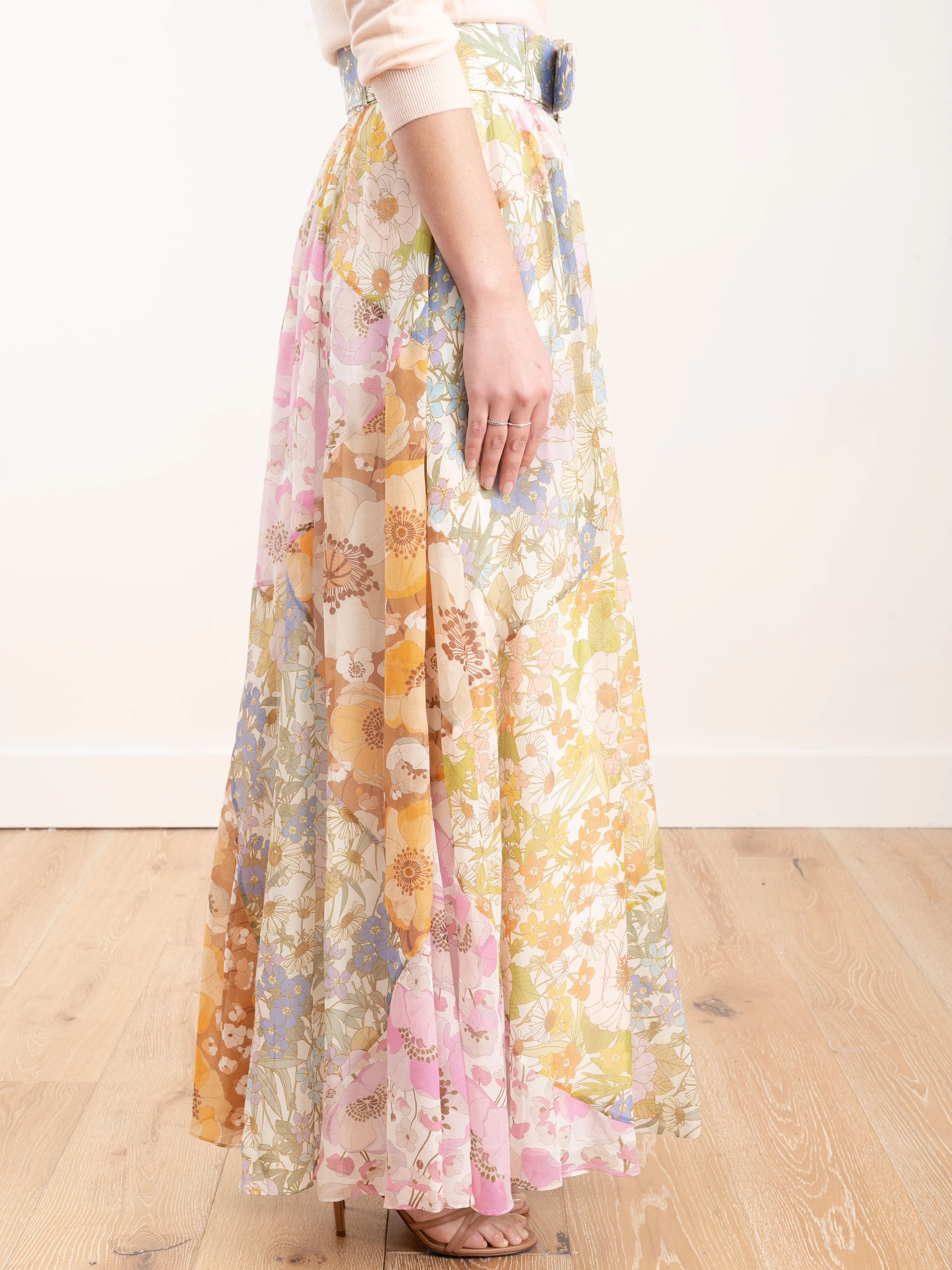 super eight maxi skirt - mixed floral - Image 3