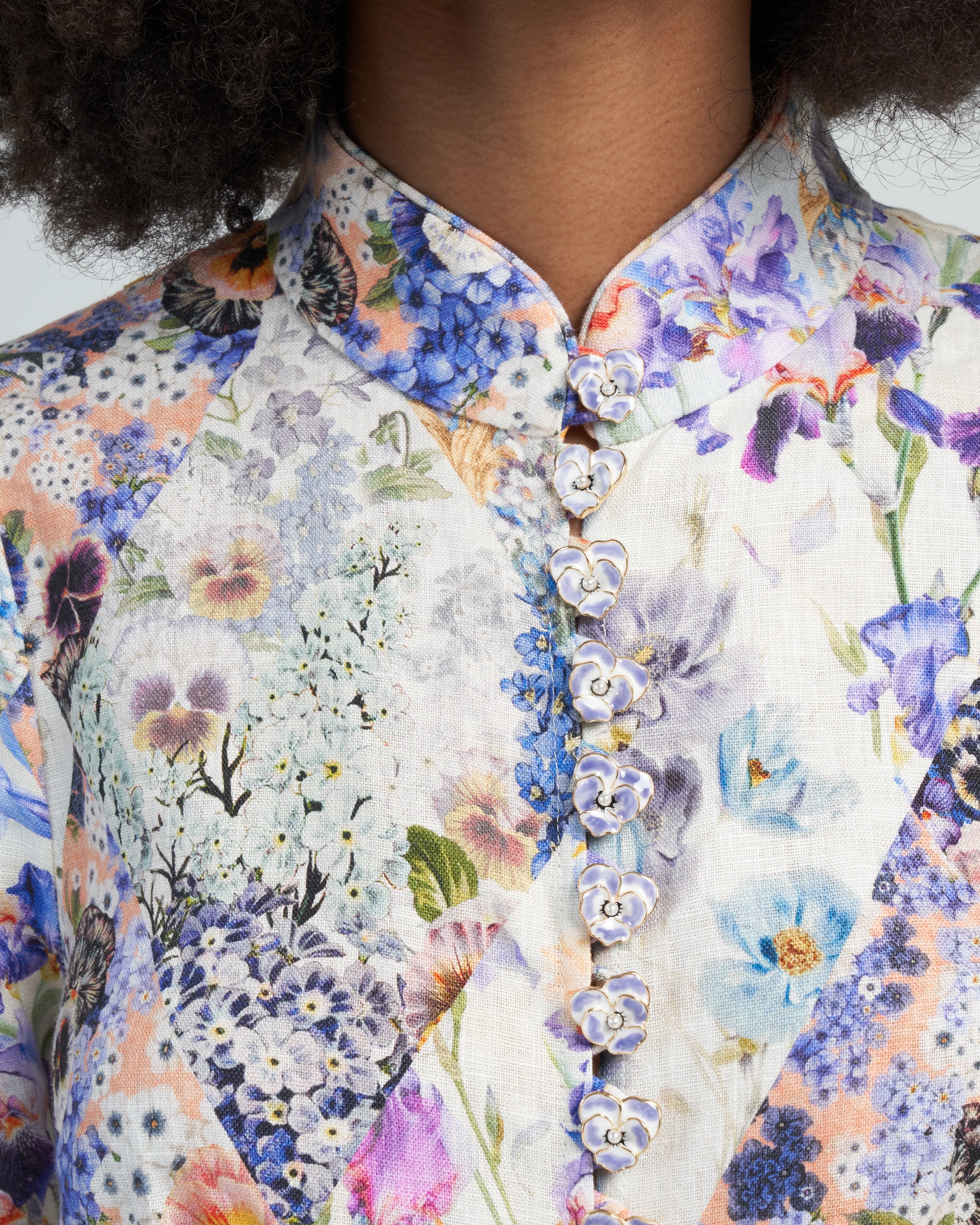 tama belted mini dress - diamond splice floral - Image 5