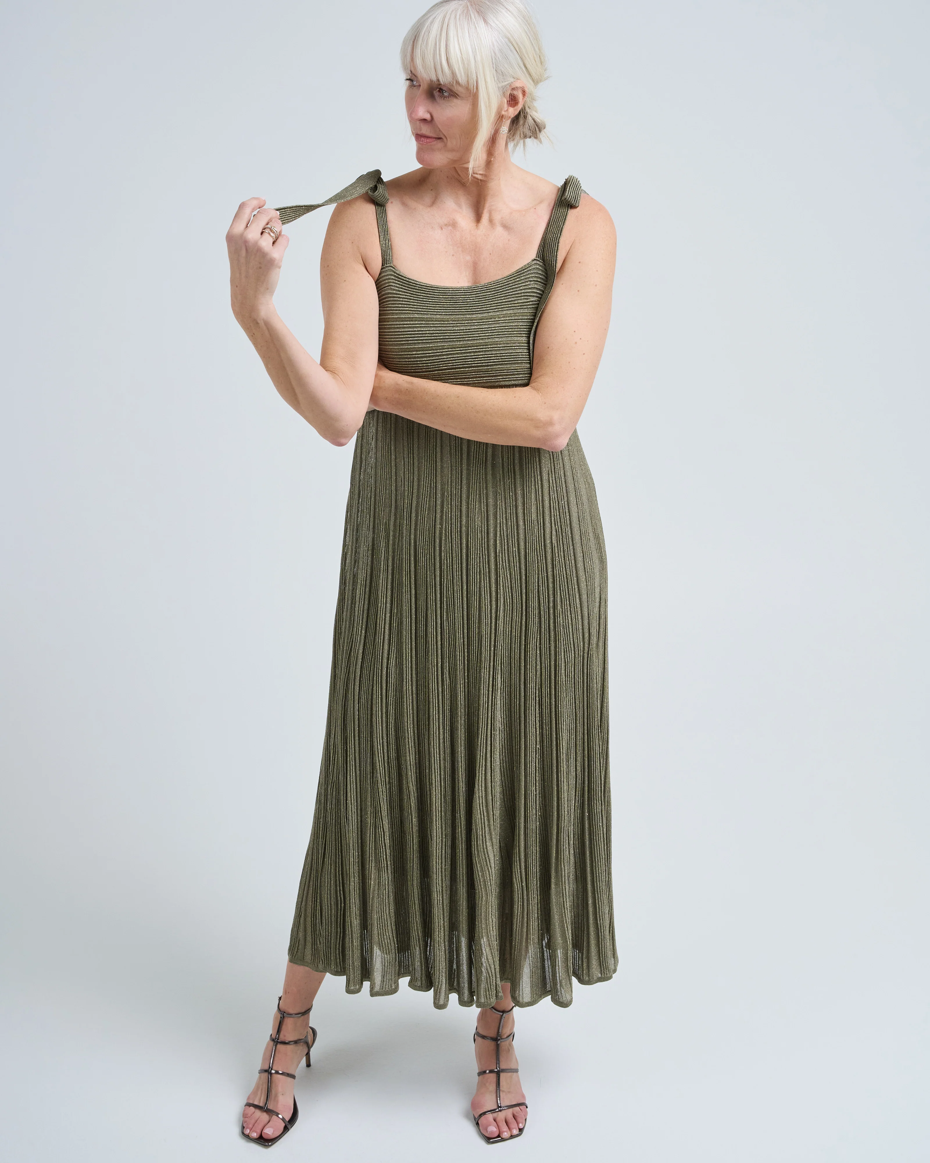 wanderlust metallic maxi dress - Image 4