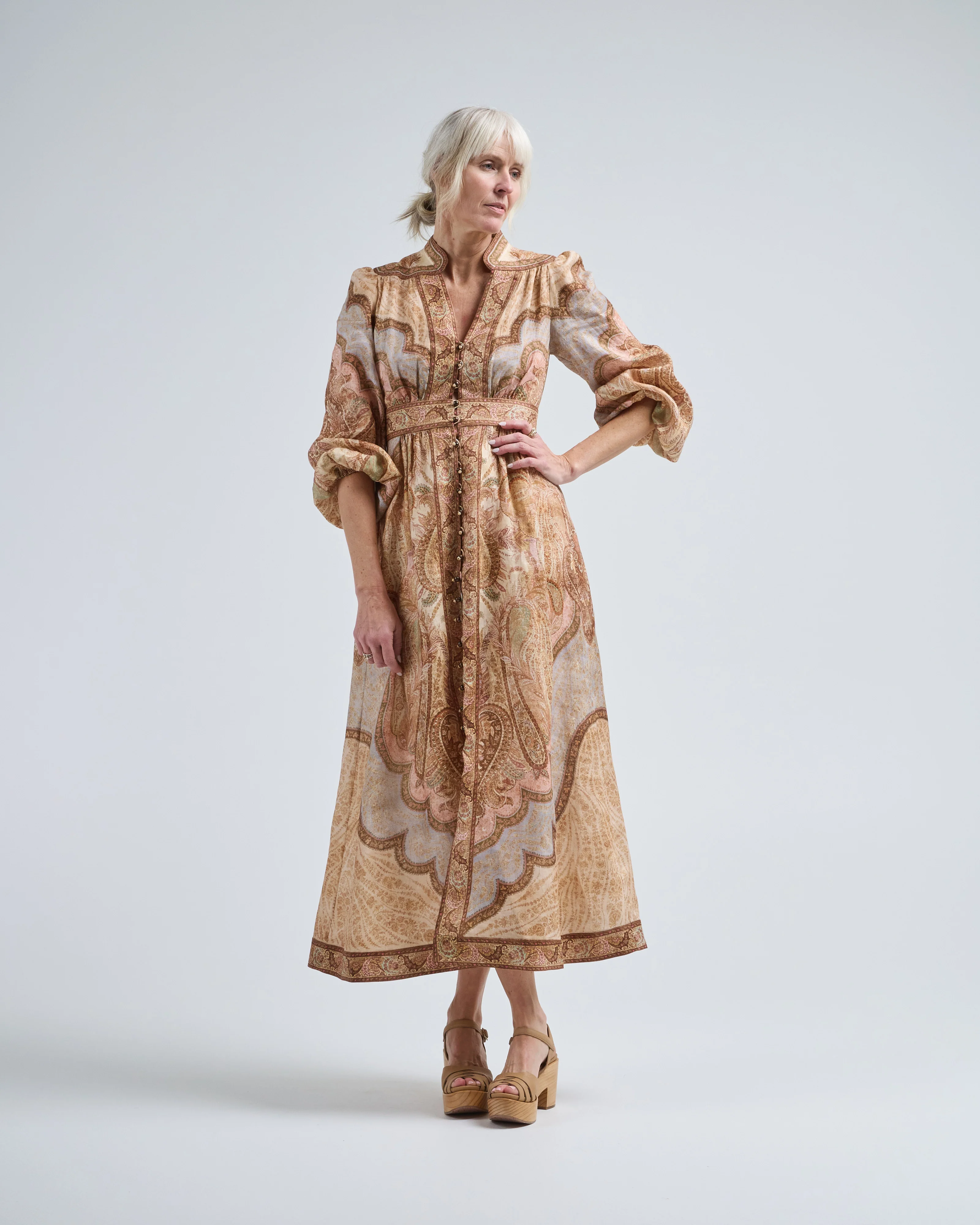 wanderlust plunge midi dress - Image 5