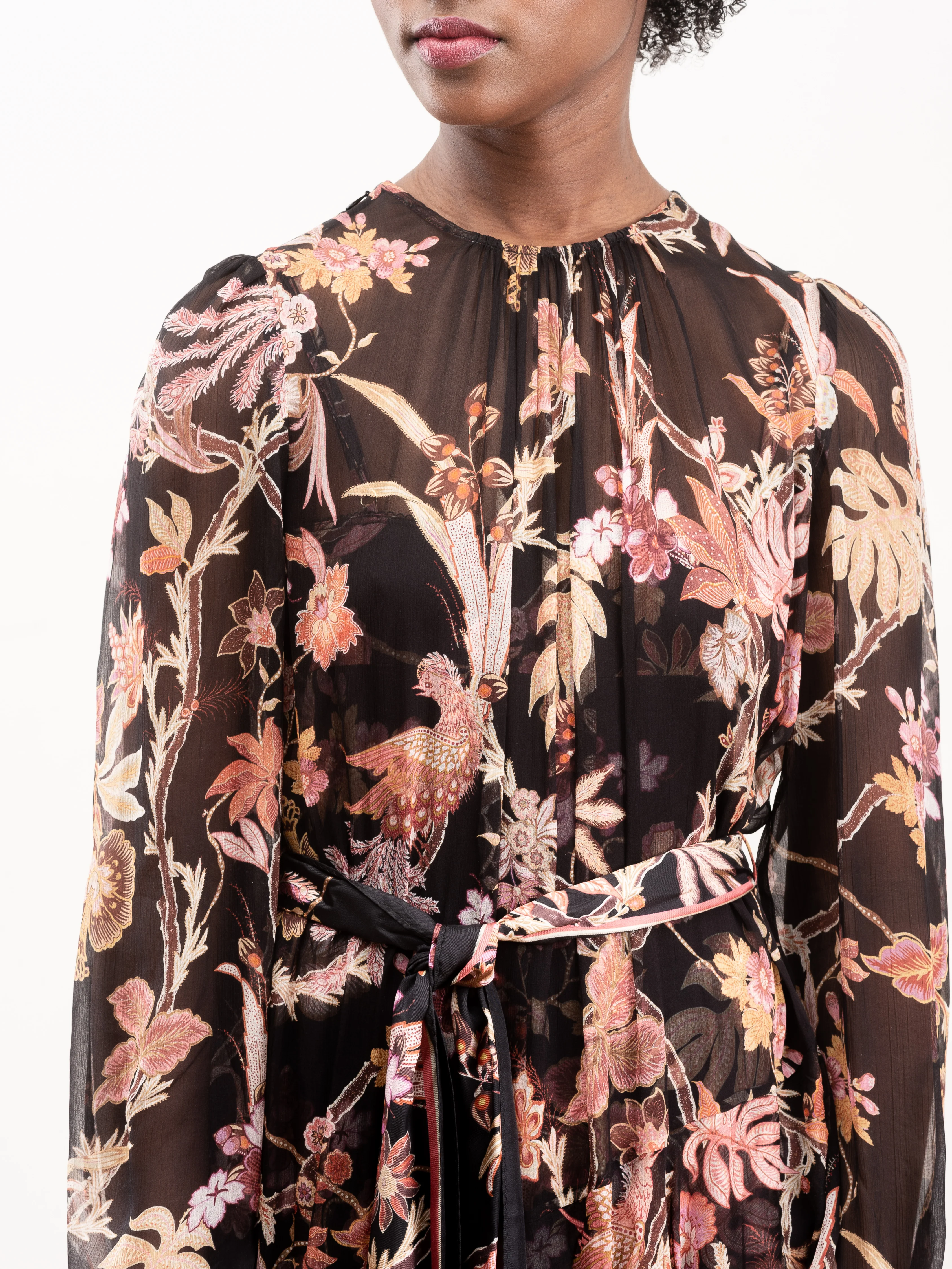 wavelength tiered ruffle midi - black phoenix - Image 5