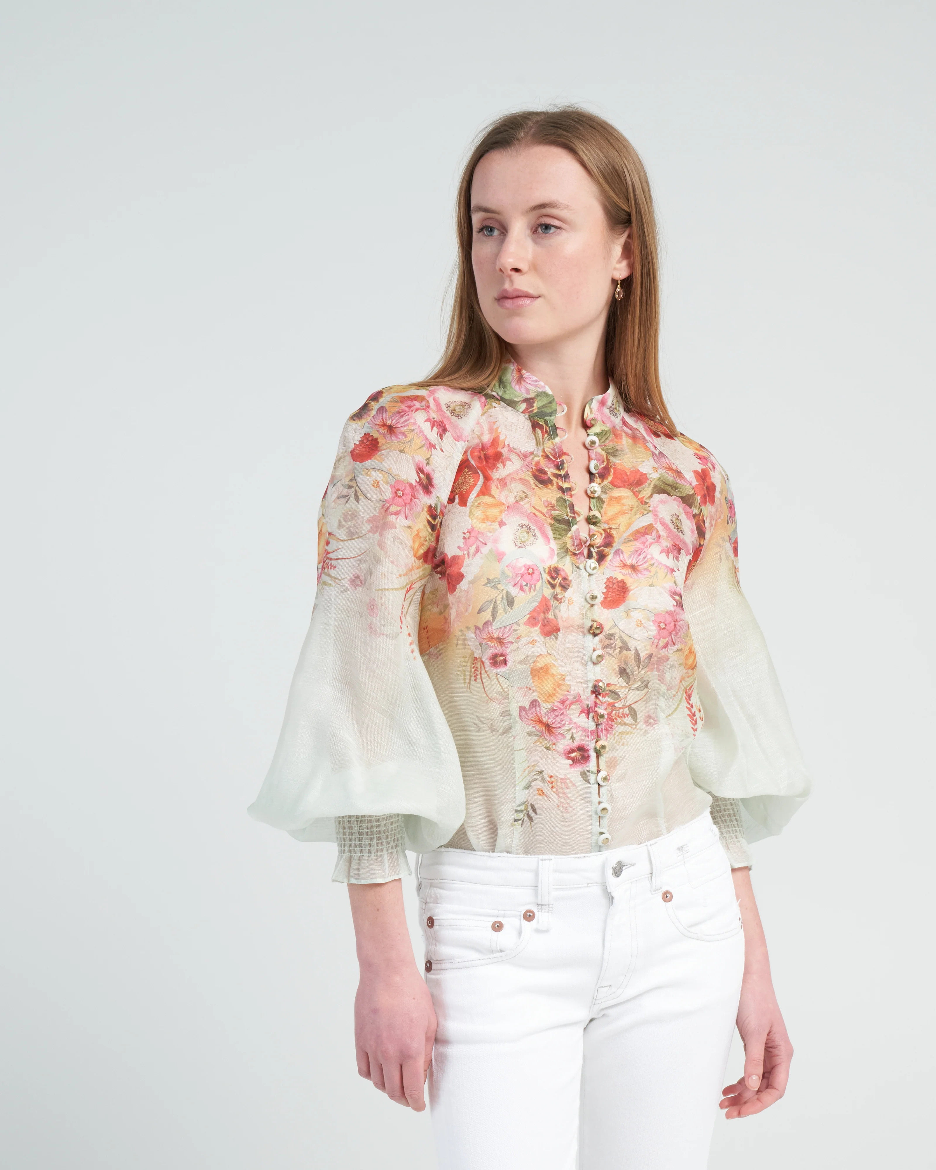 wonderland blouse - elka poppy print
