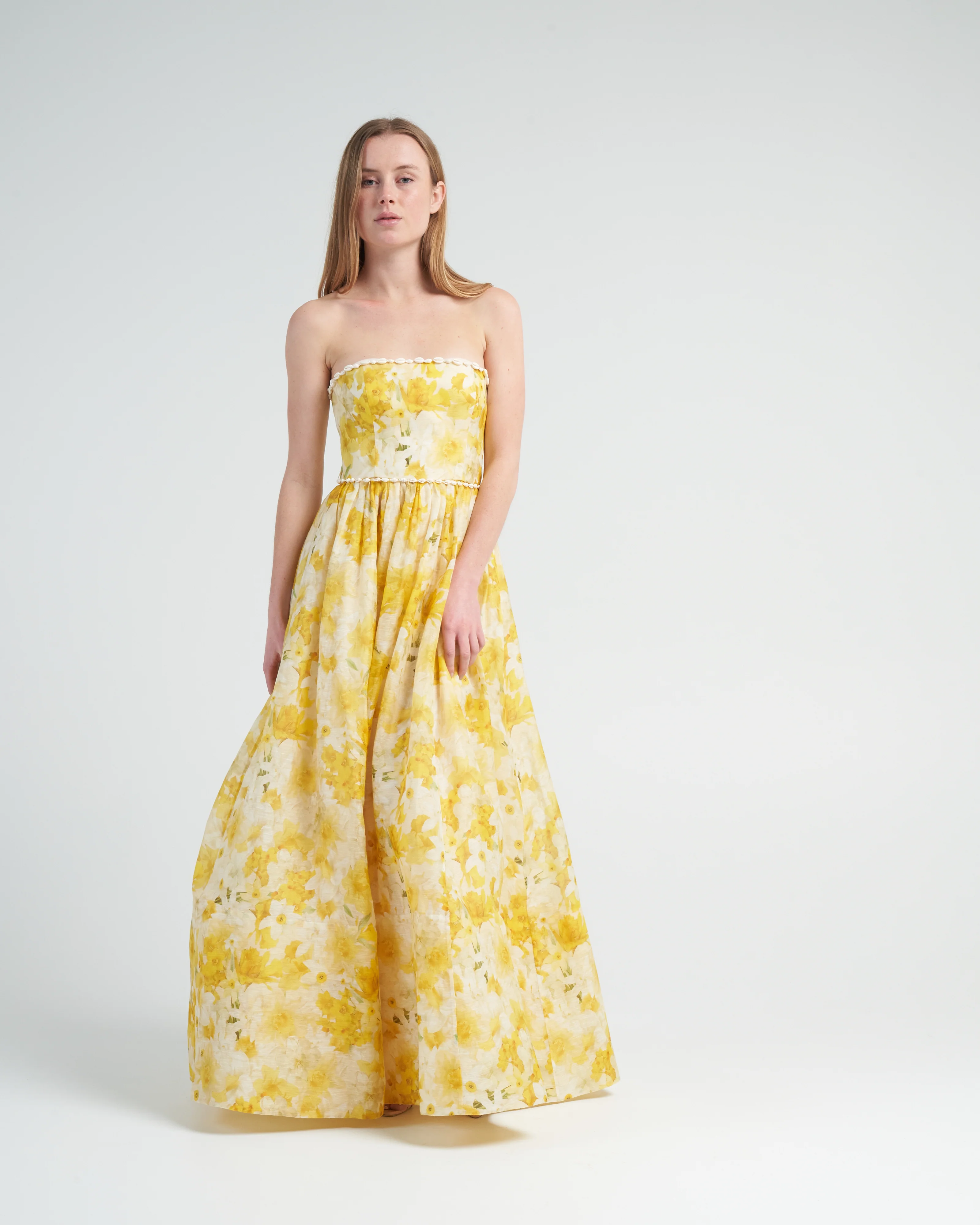 wonderland shell gown - daffodil print - Image 3